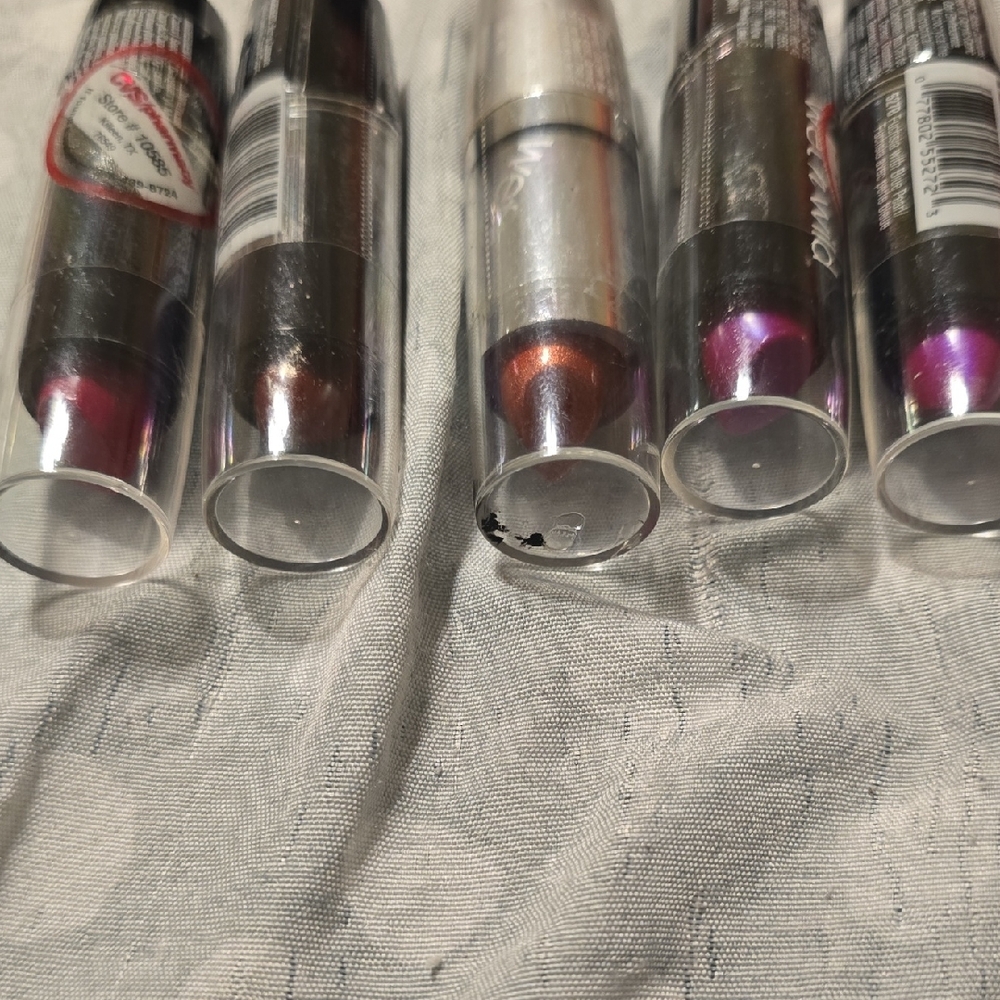 5 wet n wild Lipstick Set - Metallic Red, Copper, Purple